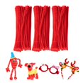 thumbnail image 1 of Limpiapipas para manualidades VZF, 200 piezas, rojo, 6 mm x 30 cm, 1 of 6