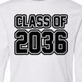 thumbnail image 4 of Inktastic Class of 2036 in Black Outlined Text Long Sleeve Youth T-Shirt, 4 of 5