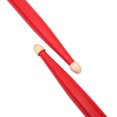 thumbnail image 3 of Baquetas de madera de arce, accesorio para instrumentos musicales (rojo), práctico, 1 par, 3 of 8
