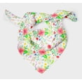 thumbnail image 3 of Bimba White Leaves & Flower Floral Pure Silk Printed Scarf Dupatta Head Neck Wrap Bandanas For Women 40 x 80 Inches, 3 of 6