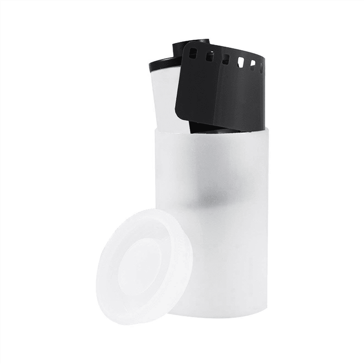 100PCS Plastic Empty Film Canister Camera Reel Container Storage Case Can for Accessories Art Bead Coin Pill White