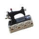 thumbnail image 5 of Máquina de coser en miniatura para casa de muñecas 1:12, accesorios para manualidades antiguas Negro, 5 of 9