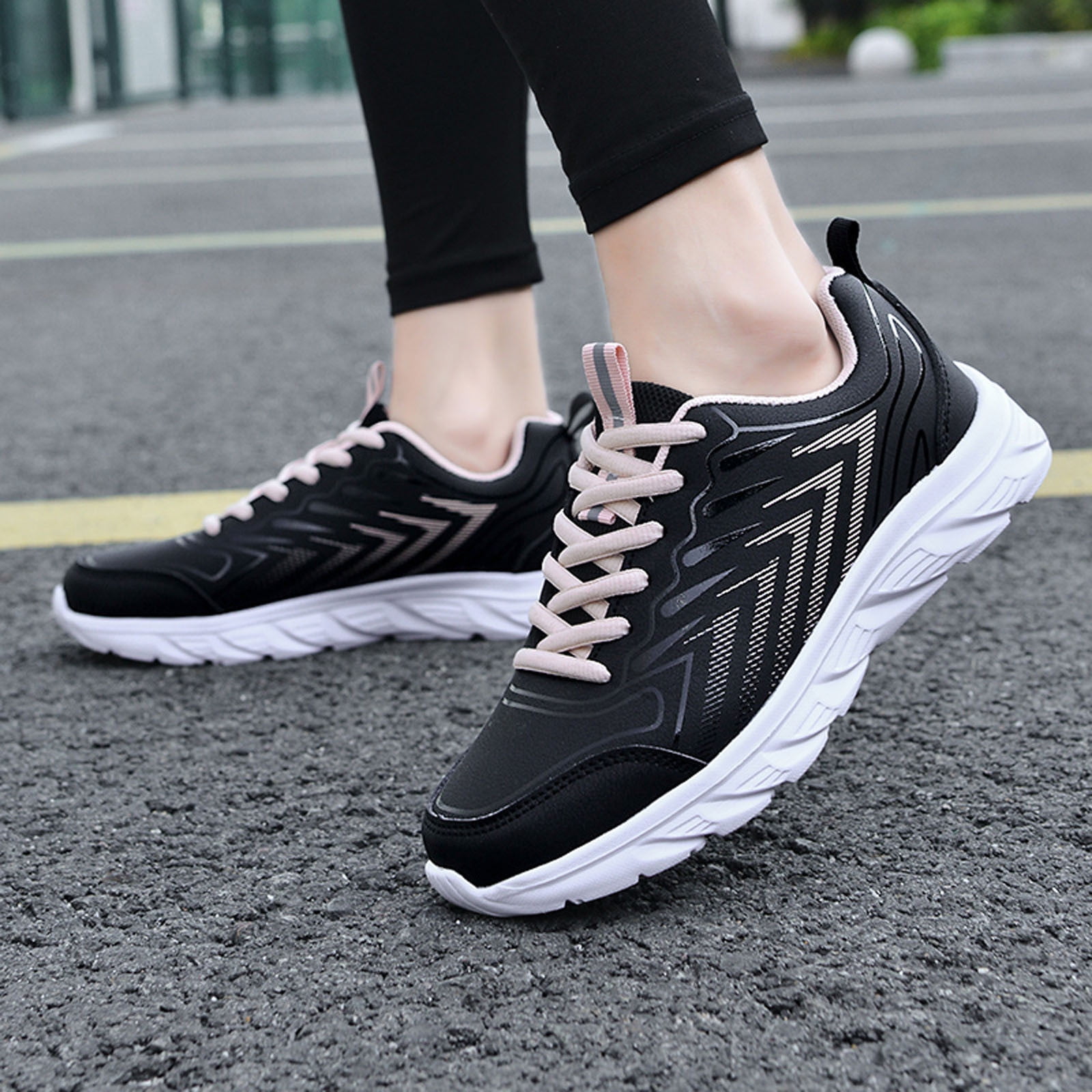 CAICJ98 Womens Tennis Shoes Womens Walking Shoes Slip On Athletic Comfort Casual Foam Tennis Sneakers for Gym Running A