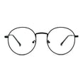 thumbnail image 1 of Nerdy Optical Quality Round Metal Rim Blue Light Flitering Computer Glasses Black, 1 of 4