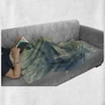 thumbnail image 6 of Rainy Soft Flannel Fleece Throw Blanket, Romantic Water Drops View Melancholia Rainbow and Thunderbolt on Overcast Sky Print, Cozy Plush for Indoor and Outdoor Use, 50" x 70", Teal Grey, by Ambesonne, 6 of 6