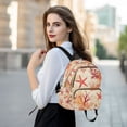 thumbnail image 6 of FORMRS Mini Backpack Purse for Women Travel Daypack Casual Shoulder Bag, Red Starfish, 6 of 7