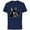 Navy, variant on Disney Haunted Mansion Movie Hatbox Ghost Grandfather Clock - Short Sleeve Cotton T-Shirt for Adults - Customized-Black