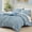 Bluebell, variant on Full Size Comforter Sets - 7 count Puff Cornflower Blue Floral Bedding Set for Seasons, Shabby Chic Farmhouse Bed in a Bag Full with Floral Comforter, Sheets, Pillowcases & Shams