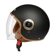 thumbnail image 5 of Casco retro para hombre y mujer en invierno, medio casco de motocicleta, motocicleta eléctrica, todo casco de conducción para adultos, 5 of 5