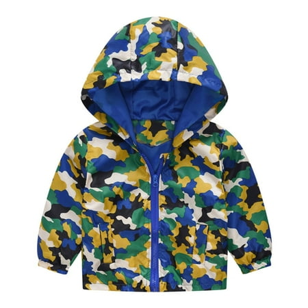 

Toddler Kids Baby Girls Boys Camouflage Hooded Coat Jacket Tops Size 12 Months-5 Years