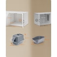 thumbnail image 4 of FEANDREA Mueble Arenero, mueble para caja de arena, 57,2 x 19,1 x 19,7 pulgadas, colorBlanco, 4 of 6