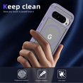 thumbnail image 3 of Decase Magnetic Case for Google Pixel 8A,Heavy Duty Anti-Scratch Rugged Kickstand Mag-Safe Cover for Women Men,Dual-Layer Protection Military Grade Protective Case for Google Pixel 8A,Purple+Clear, 3 of 7