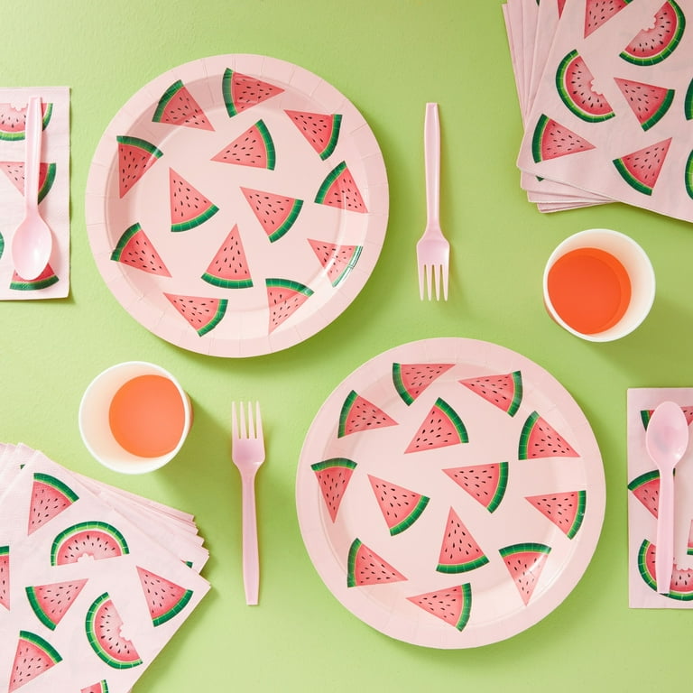 Watermelon plates clearance and napkins