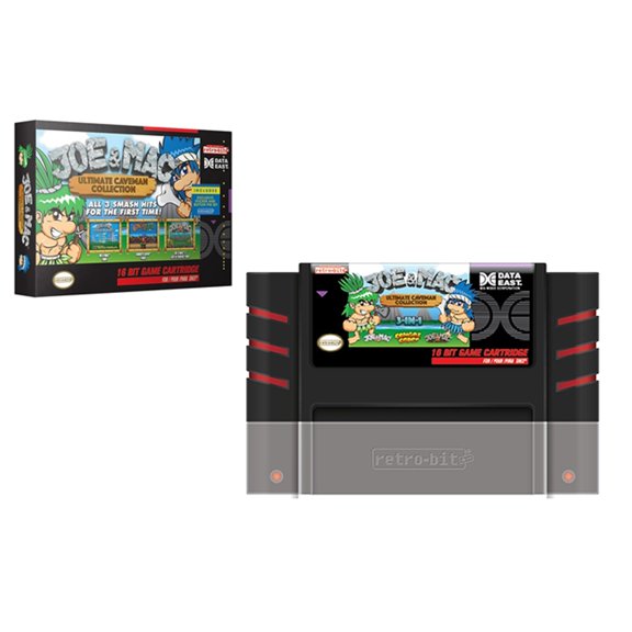 Data East RetroBit 3in1 Joe & Mac Ultimate Caveman Collection SNES Cartridge