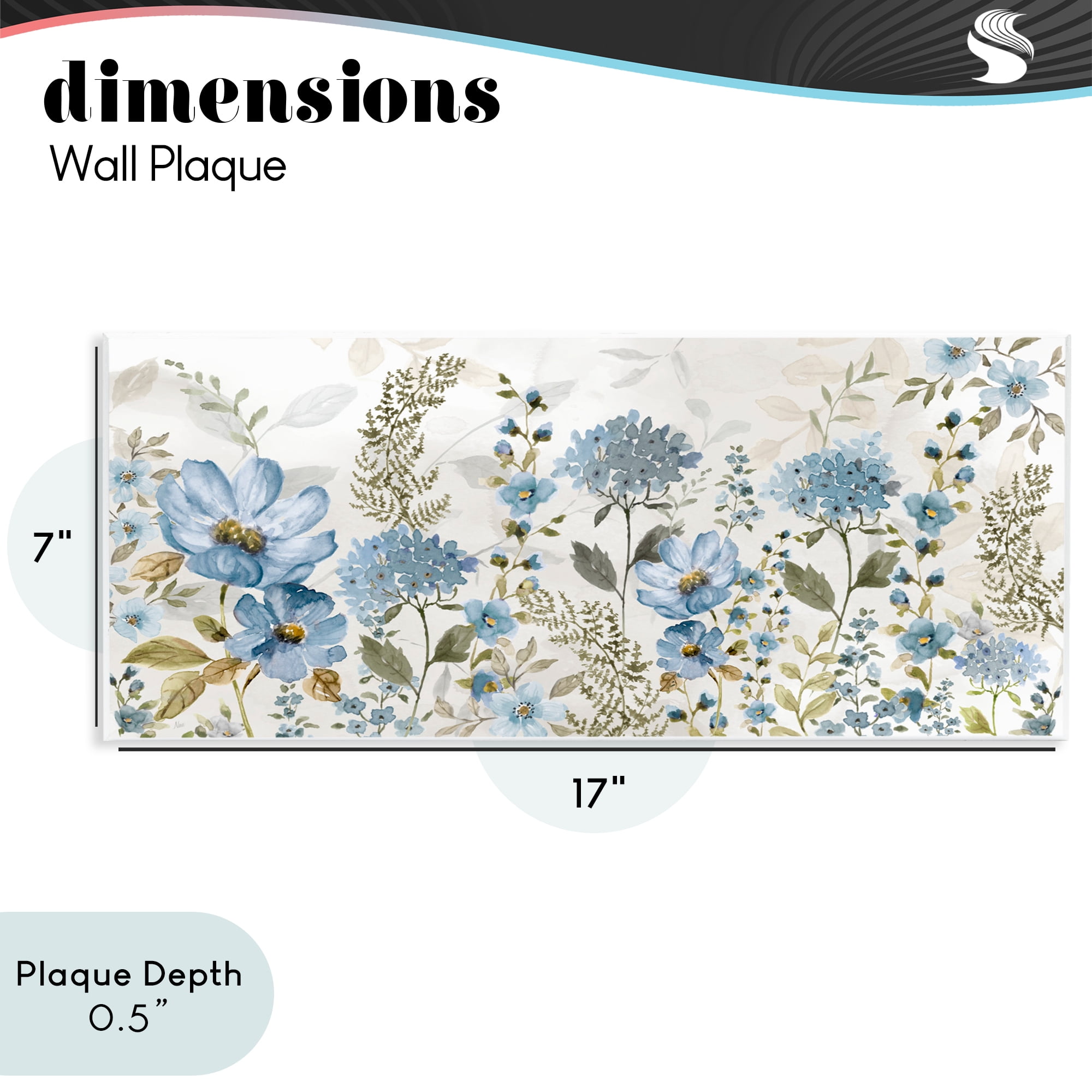 Stupell Industries Subdued Meadow Foliage Wall Plaque Art, design by Nan