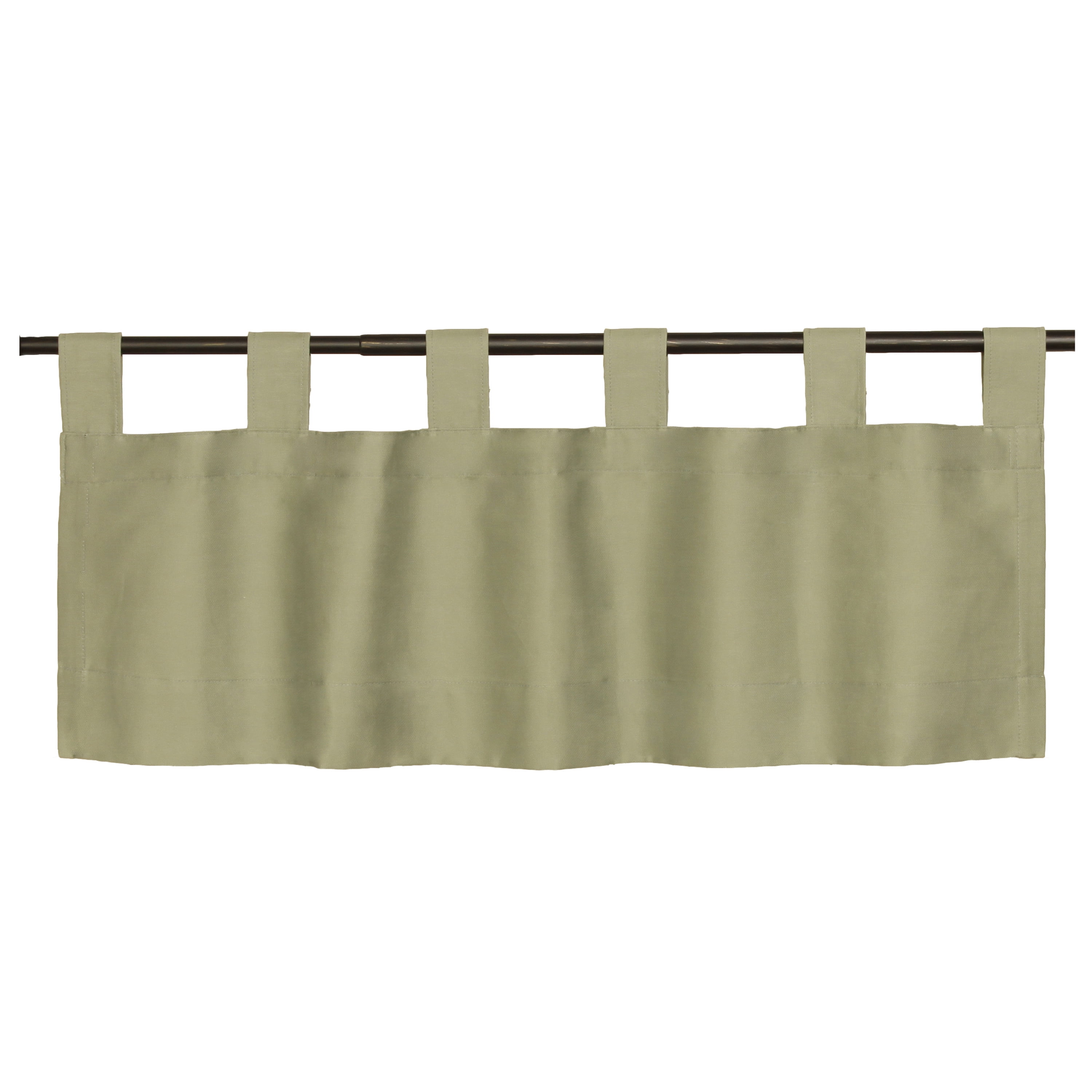 Winmate Insulated Cotton Tab Top Valance 40" x 15" in Sage