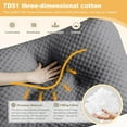 thumbnail image 3 of Large Triangular Headboard Wedge Pillow Soft and Supportive Headboard Backrest Positioning Support Bolster Cushion, Bed Wedge Pillow with Removable Cover(Dark Gray,Full,54x8x20inch), 3 of 11