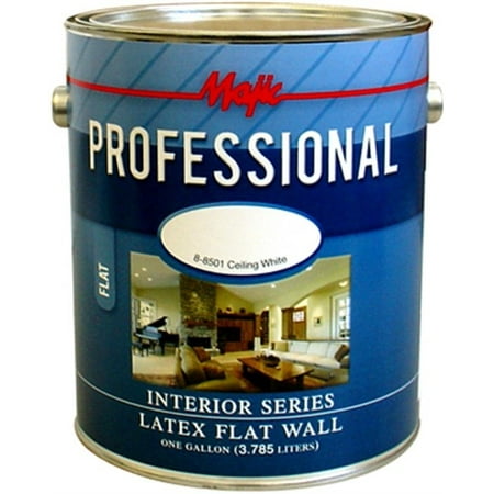 Part 8-8501 Wall Paint Gal Ceiling White Flat Latex, by Yenkin-majestic,