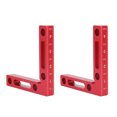 thumbnail image 1 of 2Pcs Angle Droit Positionnement Coin Carré Pince 90 Degrés L Forme en Alliage d'Aluminium Menuisier Outil Menuisier, 1 of 8
