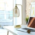 thumbnail image 5 of Elegant Designs 19" Chic Contemporary Mesh Wire Arch Desk Lamp, for Living Room, Bedroom, Office-Color:Gold, 5 of 10