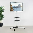 thumbnail image 2 of VIVO Attachable Shelf for STAND-TV03W TV Cart Series, White, SHELF-TV03W, 2 of 4