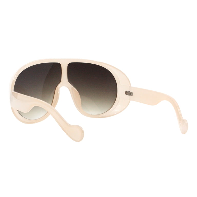 Oversized Goggle Style Sunglasses Unisex Round Shield Shades  display picture 3