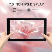 7 inch Tablet Android 15 Tablets, 8GB RAM 32GB ROM 1TB Expandable, Quad-Core Processor Tablet PC, WiFi6, 3000mAh Battery, Bluetooth, 1024 x 600 IPS Touch Screen, 5MP Dual Camera, GMS Certified, Pink