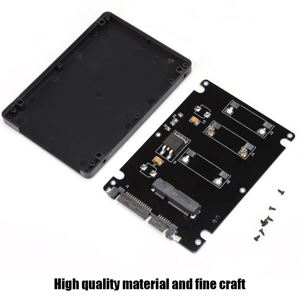 External Ssd Enclosure Hdd Enclosure Mini Pcie M  Ssd To 2.5Inch  Adapter External Laptop Hard Drive Case Black