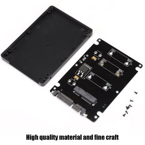 Pièce jointe externe Ssd Hdd Mini Pcie M Ssd à 2.5Inch Adaptateur externe disque dur ordinateur portable cas noir