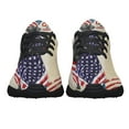 thumbnail image 5 of Patriotic Black Labrador Dog God Bless America American flag Shoes Sneakers Black Size 11.5, 5 of 7