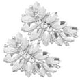 thumbnail image 4 of MasteelfCA 2Pcs Crystal Shoe Clips Rhinestones Shoes Jewelry Decorations Wedding Party Shoe Buckles, 4 of 7