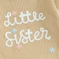 thumbnail image 4 of Big Sister Little Sister Matching Outfits Toddler Baby Girl Chunky Knit Sweater Winter Warm Sweatshirt Knitted Pullover Top Clothes, 4 of 8