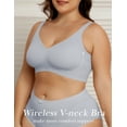 thumbnail image 5 of LWP Womens No Underwire Comfort Wirefree V Neck Bras Everyday Comfortable Seamless Bras for Women, 5 of 7
