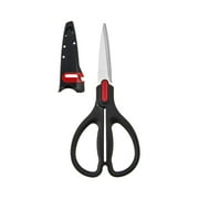 Farberware Edgekeeper Classic All-Purpose Stainless Steel Shears with Black Built-in Sharpening Sleeve and Handle