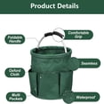 thumbnail image 5 of Cleaning Caddy with Handle, Cleaning Products Organizer, 17L Foldable Tool Bag, Storage Basket, Cleaning Supply Caddy, Portable Multi Cleaning Bucket Bag for Home, Garden, Picnic (Army Green), 5 of 7