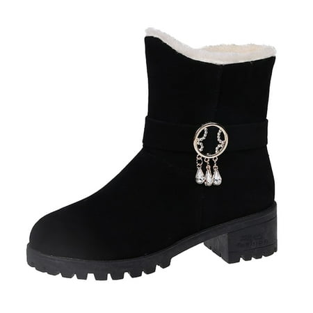 

None Boots Brand Boots Fashion Zipper Rhinestone Cotton Warm Snow Velvet Plus Boots Women s women s boots
