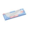 thumbnail image 4 of Teclado mecánico para juegos de 68 teclas, regalo para fiestas, teclado iluminado, compacto, con cable USB Azul, 4 of 9