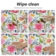 thumbnail image 4 of WYYP  Spring Summer Floral Round Table cover Flower Table Clothes Multicolor Rustic Reusable Circle Table Cover for Picnic Party Dining Room Home Indoor Outdoor Decor White, 4 of 7