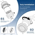 thumbnail image 5 of Shower Filter Replacement Cartridges, 4-Pack Compatible with Aqua*Bliss SF400 SF500, 5 of 6