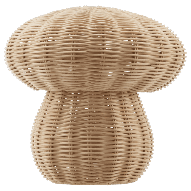 Bouclair Lampe de Table en Rotin Naturel Champignon