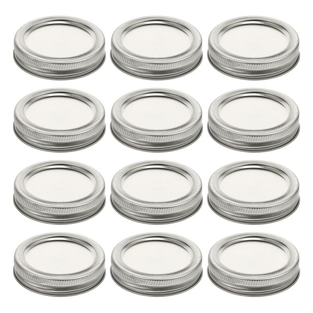 12 Pcs Couvercles de Mise en Conserve à Ouverture Régulière Couvercles de Pots en Fer-Blanc Couvercles de Pots Étanches Capuchons de Pots de Mise en Conserve