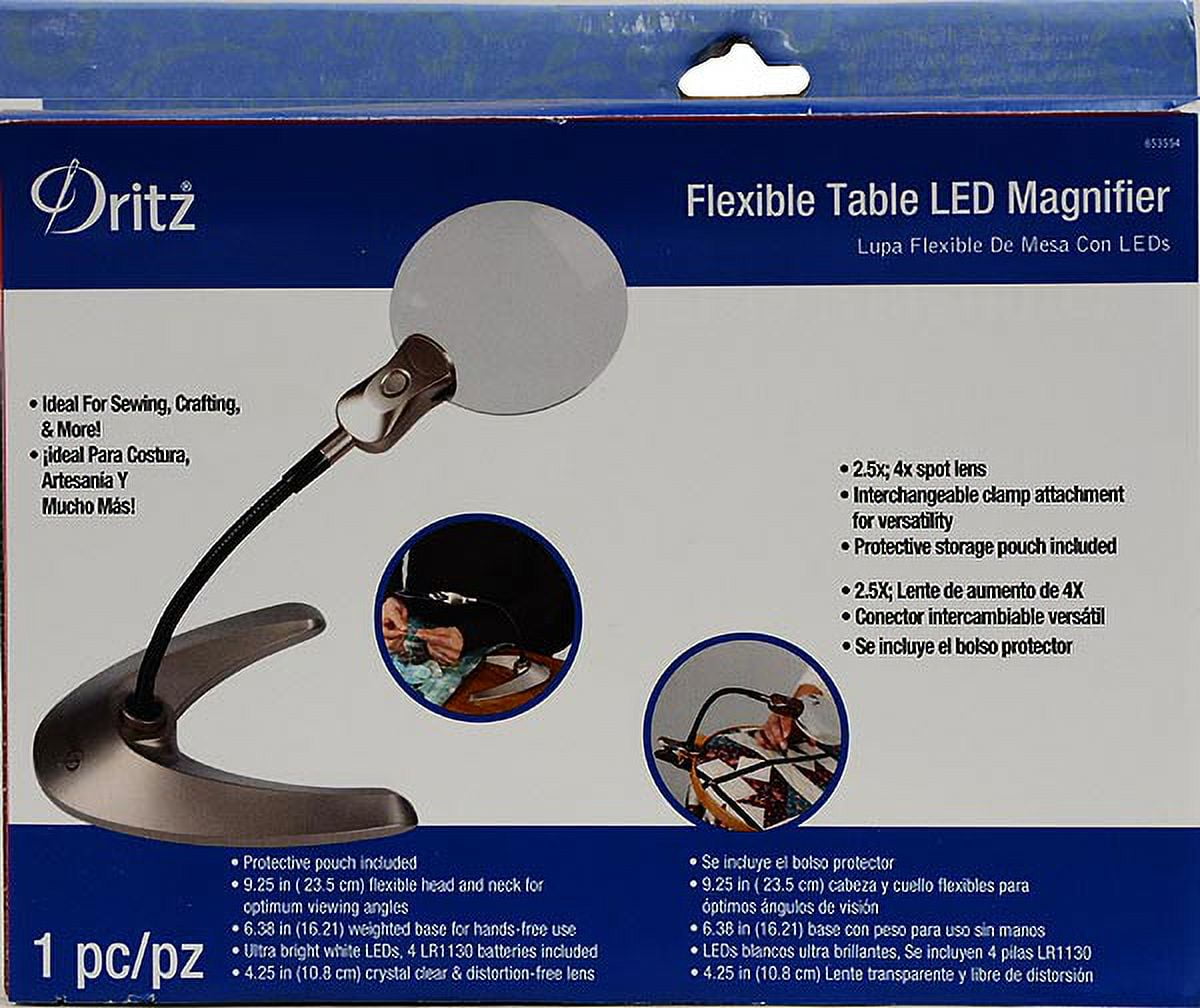 Dritz Flexible Table LED Magnifier