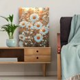 thumbnail image 5 of Qisvanset Framed Canvas Wall Art 12x16 Inch White Daisy Field Rustic Farmhouse Nature Decor, 5 of 5