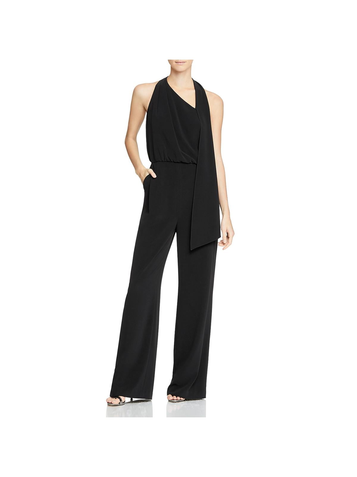 Halston black jumpsuit Clearance