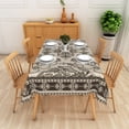 thumbnail image 2 of RisChhery Boho Paisley Waterproof Tablecloth,Indoor Outdoor Table Cover,Stain Resistant,60x84 inch, 2 of 6