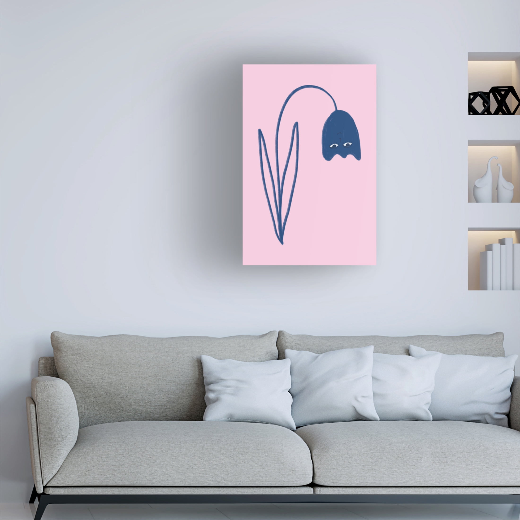 Trademark Fine Art Athene Fritsch  Happy Tulip Canvas Wall Art