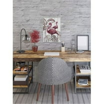 Marmont Hill Mh-Jultcn-74-Ww-45 45" X 30" "Pink Flamingo I" Frameless Giclee Painting On