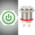 thumbnail image 3 of Botón De Interruptor Botón De Interruptor Plano Interruptor Plano Interruptor De Reinicio Automático Interruptor De Botón Pulsador 2 Uds 12mm 4 Pines Botón De Metal De Ccdes Otros, 3 of 8