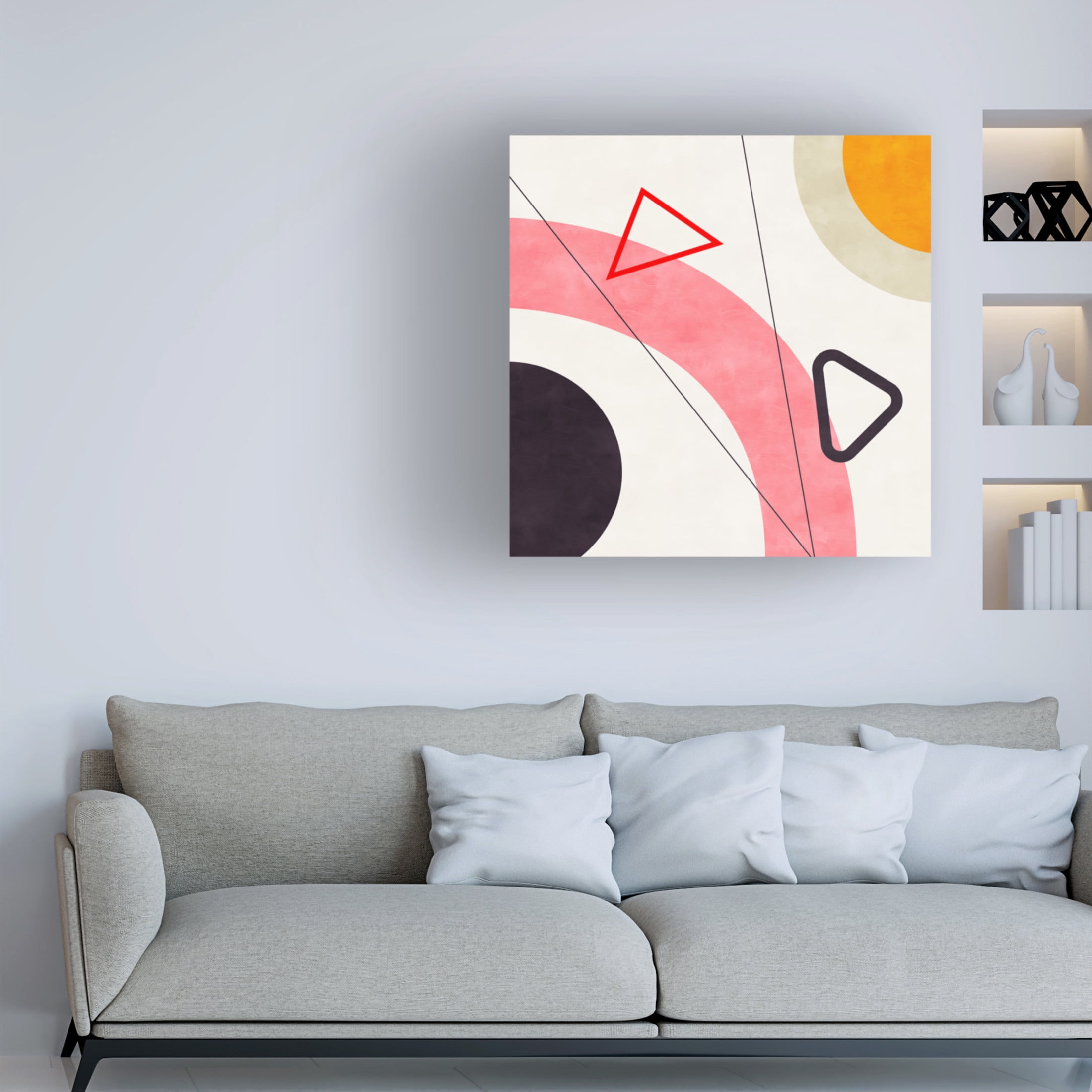 Trademark Fine Art Ana Rut Bre Mid Bauhaus Geometry 5 Canvas Wall Art