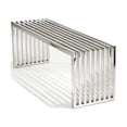 thumbnail image 1 of Alarah Medium Bench made of Polished Stainless steel Metal Frame, 1 of 5